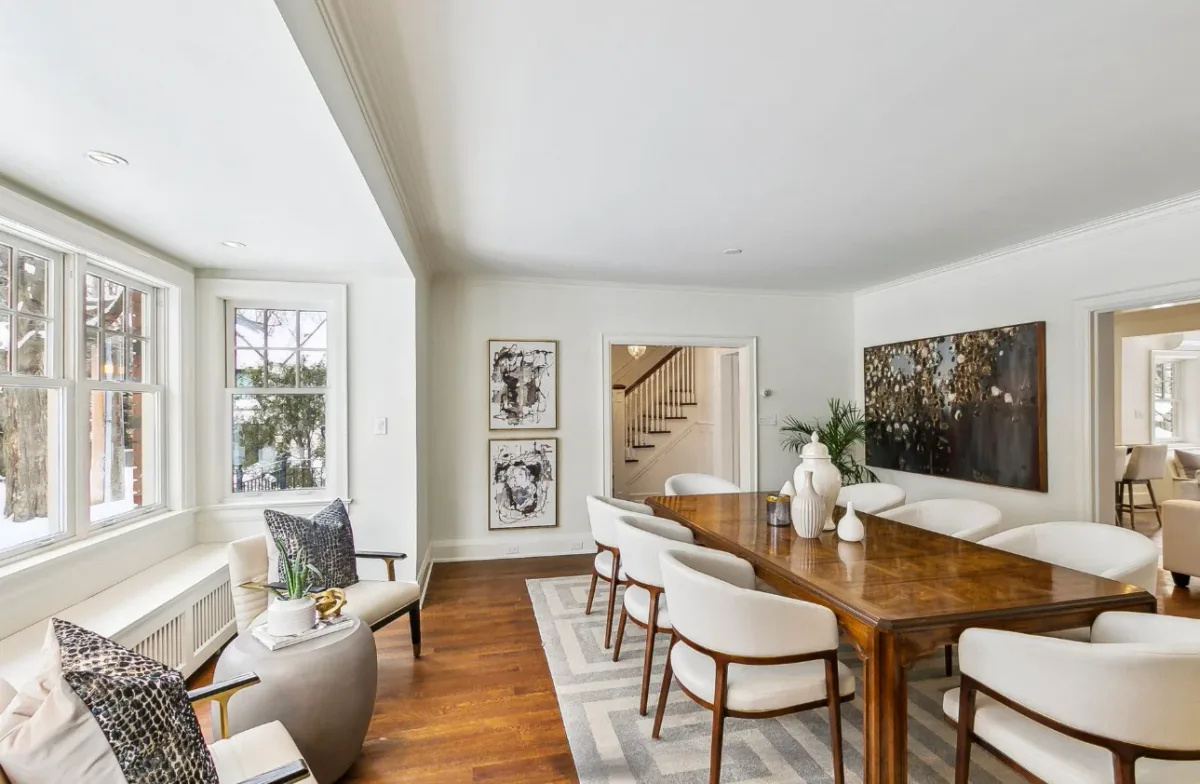 Dining room, Rosedale luxury home staged by Kelly Allan Design